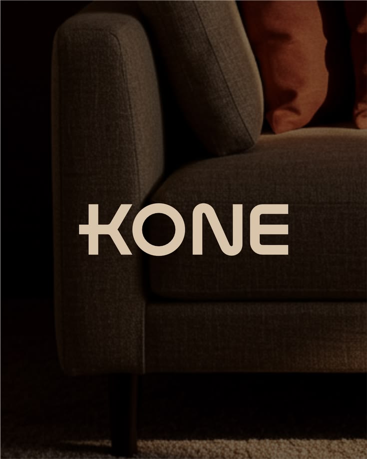 logotipo minimalista kone branding